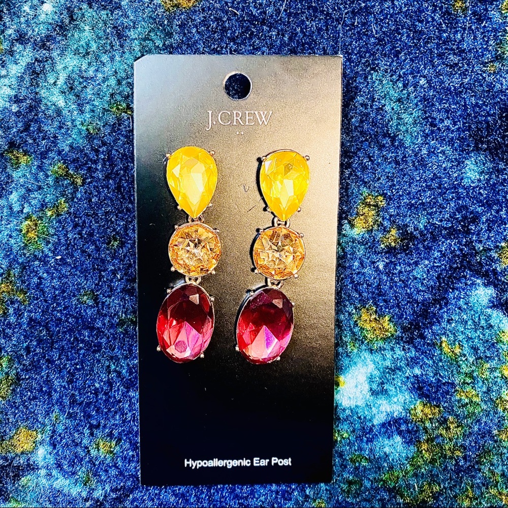 J. Crew Holiday Gem Earrings 🔮🔹